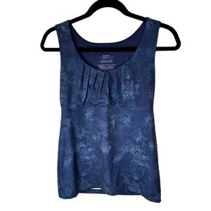 Patagonia - Gently Used Active Women’s Top - Floral Blue - Size Small